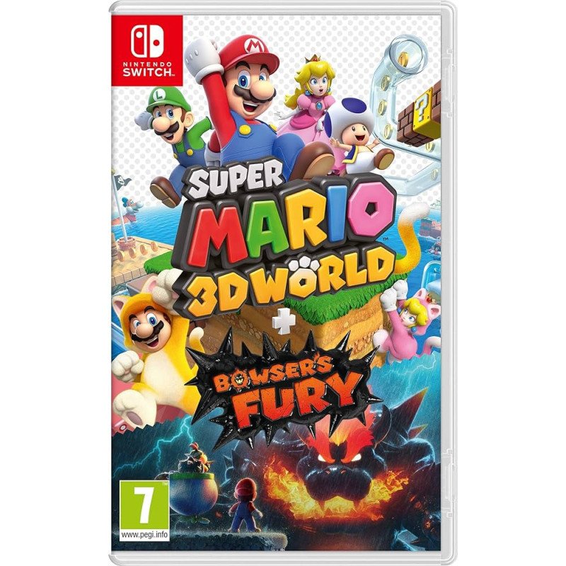 SUPER MARIO 3D WORLD + BROWSER'S FURY NINTENDO SWITCH naudotas