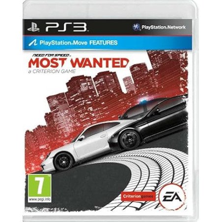 NEED FOR SPEED: MOST WANTED PS3 naudotas