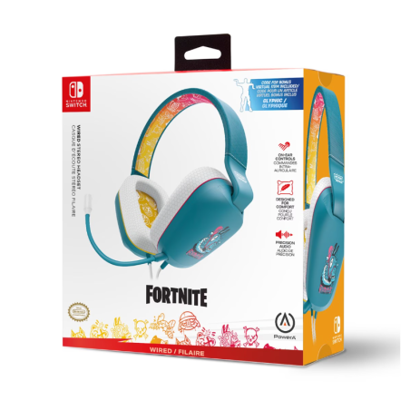 WIRED STEREO HEADSET NINTENDO SWITCH FORTNITE - LAIDINĖS AUSINĖS