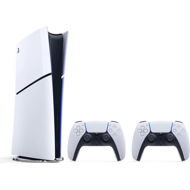 SONY PLAYSTATION 5 SLIM DISC 1TB SU DVIEM PULTAIS  NAUJAS