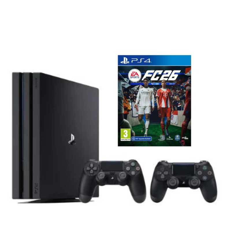 SONY PLAYSTATION 4 PRO SU DVIEM PULTELIAIS + FC 26