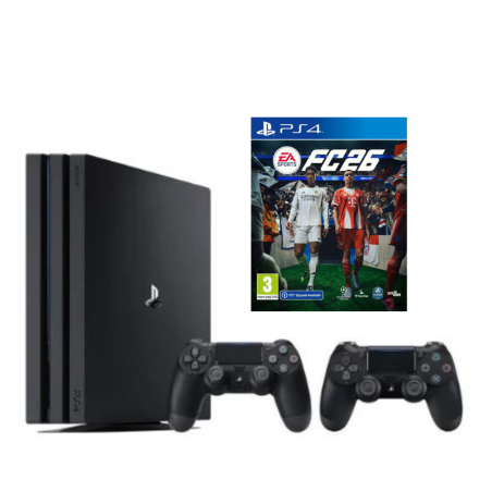 SONY PLAYSTATION 4 PRO SU DVIEM PULTELIAIS + FC 26