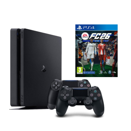 SONY PLAYSTATION 4 SLIM 500 GB SU DVIEM PULTELIAIS + FC 26
