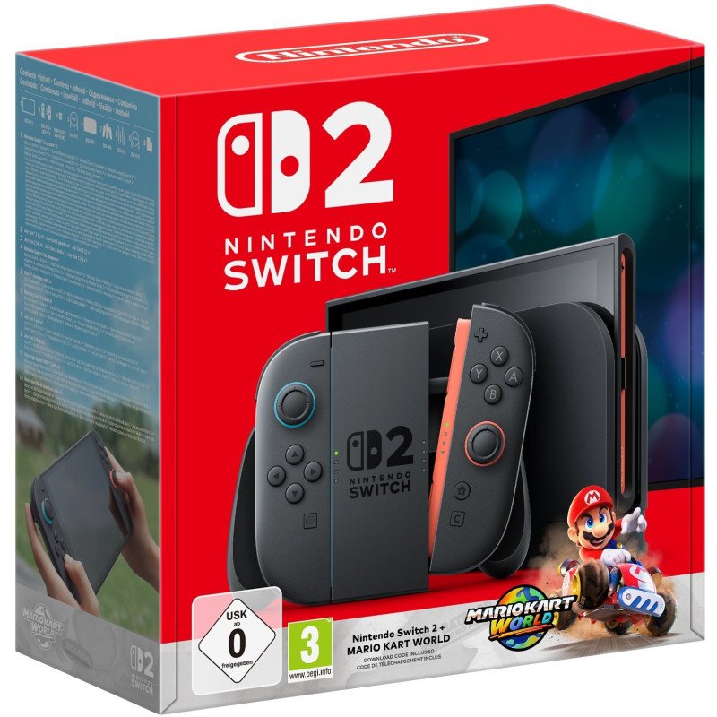 NINTENDO SWITCH 2 KONSOLĖ + MARIO KART WORLD NAUJAS