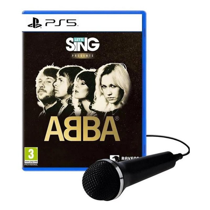 LET'S SING ABBA PS5 ŽAIDIMAS + MIKROFONAS