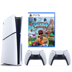 SONY PLAYSTATION 5 SLIM DISC + PAPILDOMAS PULTAS + SACKBOY naudotas