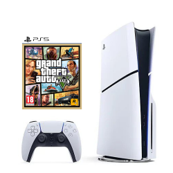 SONY PLAYSTATION 5 SLIM DISC + GTA 5  naudotas