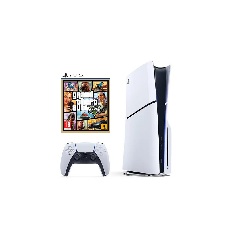 SONY PLAYSTATION 5 SLIM DISC + GTA 5  naudotas
