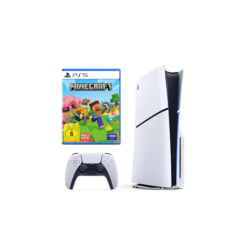 SONY PLAYSTATION 5 SLIM DISC + MINECRAFT naudotas