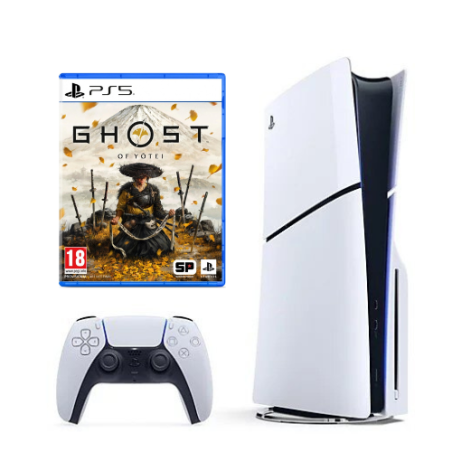 SONY PLAYSTATION 5 SLIM DISC + GHOST OF YOTEI naudotas