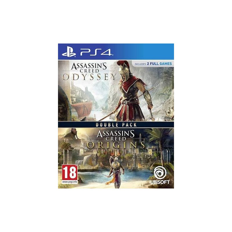 PS4 Assassin's Creed Origins + Odyssey Double Pack PS4 naudotas