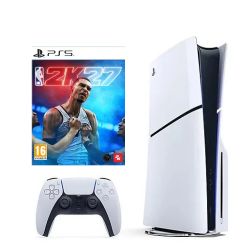 SONY PLAYSTATION 5 SLIM DISC 1TB NAUDOTAS + NBA 2K26 ( ATSIĖMIMAS PARDUOTUVĖJE)