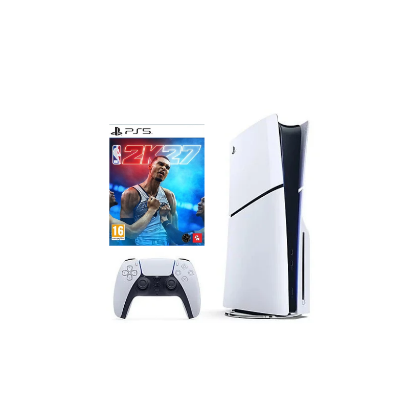 SONY PLAYSTATION 5 SLIM DISC 1TB NAUDOTAS + NBA 2K26 ( ATSIĖMIMAS PARDUOTUVĖJE)